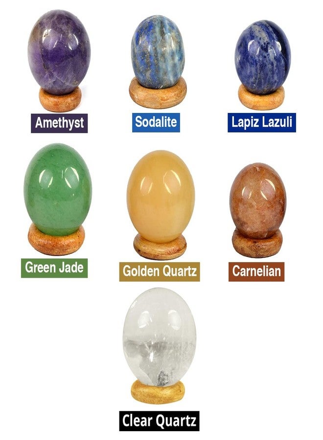 Crystu 7 Chakra Balls/Sphere for Reiki Healing, Grid and Aura Cleaning, Vastu Correction and Crystal Healing Stone Ball Size 20-25 mm Pack of 7 pc - Image 4